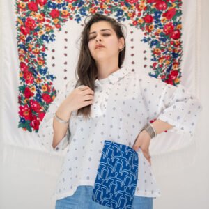 tunique en popeline blanc "bit yasmina"