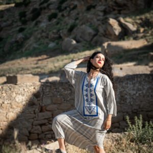 jebba tazemmourt en coton de soie